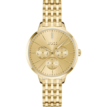 Hugo Boss 1502782 Damenuhr Edelstahl vergoldet