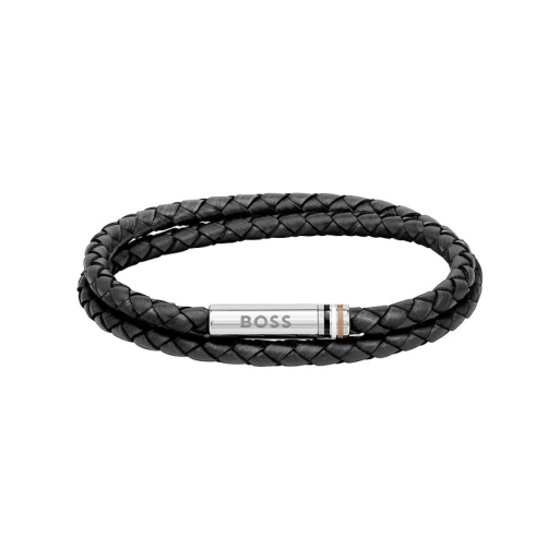 Hugo Boss 1580489M Armband Leder schwarz