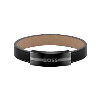 Hugo Boss 1580490M Armband Leder schwarz