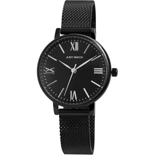 Just Watch JW10075-004 Damenuhr Milanaise schwarz