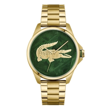 Lacoste 2011394 Herrenuhr Gold Grün Edelstahl