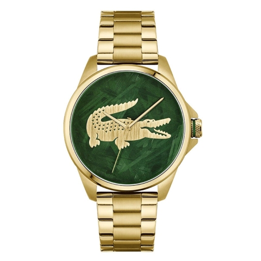 Lacoste 2011394 Herrenuhr Gold Grün Edelstahl