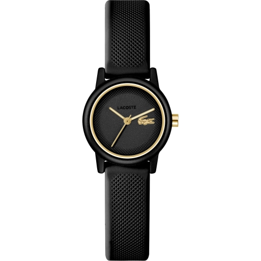 Lacoste 2001512 Damenuhr Gold Schwarz Silikonuhrband