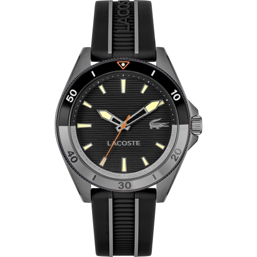 Lacoste 2011457 Herrenuhr Anthrazit Silikonuhrband