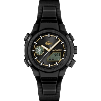 Lacoste 2001434 Damenuhr Schwarz Digital Analog Silikonuhrband
