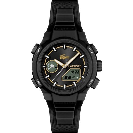 Lacoste 2001434 Damenuhr Schwarz Digital Analog Silikonuhrband