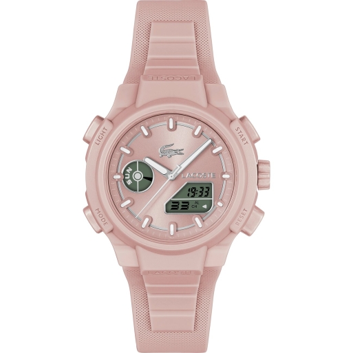 Lacoste 2001429 Damenuhr Rosa Digital Analog Silikonuhrband
