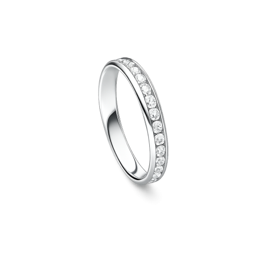 Verlobungsring Weißgold Memory 585 mit Brillanten 0,9 CT