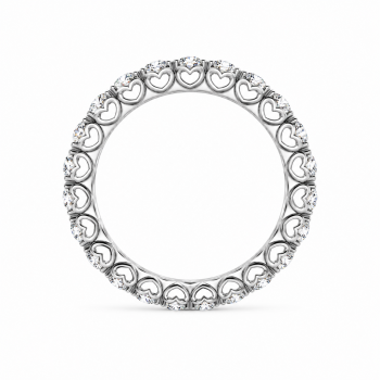 Verlobungsring Weißgold Memory 585 mit Brillanten 2,3 CT