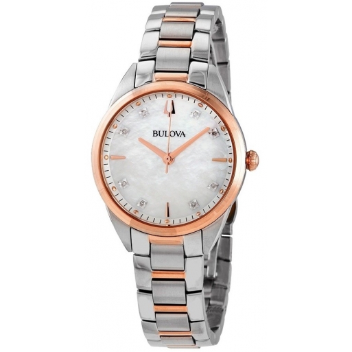 Bulova 98P183 Classic Damen Uhr Saphirglas Diamant Perlmutt Bulova 98P183 Classic Damen Uhr Saphirglas Diamant Perlmutt