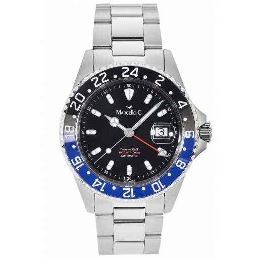 Marcello C Tridente GMT 2040.4-1 Herren Uhr Klassisch Automatik Batman Edition Marcello C Tridente GMT 2040.4-1 Herren Uhr Klassisch Automatik Batman Edition