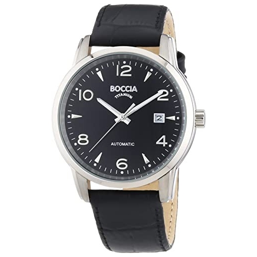 Boccia Titan Automatik 3574-01 Herrenuhr Glasboden