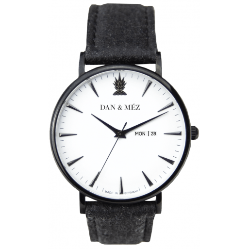 Dan & Méz Day-Date Season Black Men Herrenuhr Vegan Saphirglas Dan & Méz Day-Date Season Black Men Herrenuhr Vegan Saphirglas