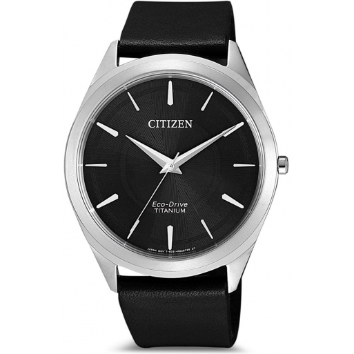 Citizen Eco Drive BJ6520-15E Herrenuhr Klassik Titan Solar Lederband Citizen Eco Drive BJ6520-15E Herrenuhr Klassik Titan Solar Lederband