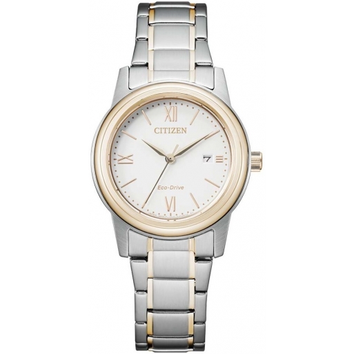 Citizen Eco Drive FE1226-82A Damenuhr Perlmutt Solar Bicolour Citizen Eco Drive FE1226-82A Damenuhr Perlmutt Solar Bicolour
