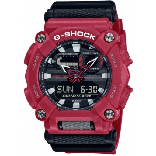 Casio G-Shock GA-900-4AER Herrenuhr Rot Shock Resistant Casio G-Shock GA-900-4AER Herrenuhr Rot Shock Resistant
