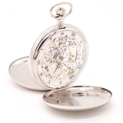 Taschenuhr Skelett Gerry Eder Mechanisch mit Deckel PW410 Taschenuhr Skelett Gerry Eder Mechanisch mit Deckel PW410