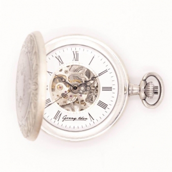 Taschenuhr Skelett Gerry Eder Mechanisch mit Deckel PW411