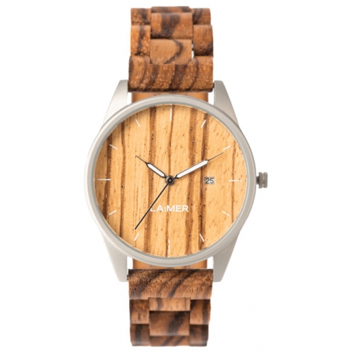 Laimer 0076 Holzuhr Ulli Herrenuhr Woodwatch